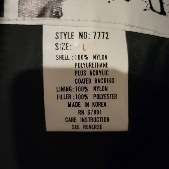 Vintage Outerstuff 1990s Beige Oversized Puffer Ski Snow Coat Large - Picture 4 of 4